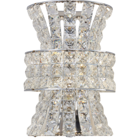 Aplique de Pared LED Luminiere Cilíndrico Cristal D210 Decorativo Interior