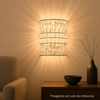 Aplique de Pared LED Luminiere Cilíndrico Cristal D210 Decorativo Interior