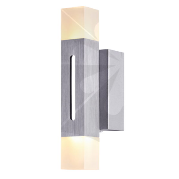 Aplique de Pared Vertical Plata | Luminaria LED Minimalista