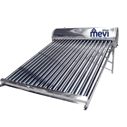 Calentador Solar MEVI Blue 12 Tubos Baja Presión Tinaco Envío Gratis México
